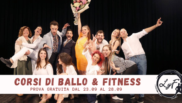 INIZIO CORSI DI BALLO E FITNESS SETTEMBRE 2024